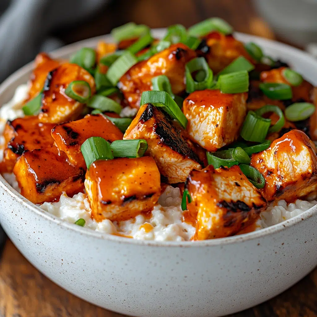 Buffalo Chicken Cottage Cheese Bowl Recipe – The Best High-Protein Meal Prep Idea 6 buffalo chicken cottage cheese bowl recipe served in a white bowl