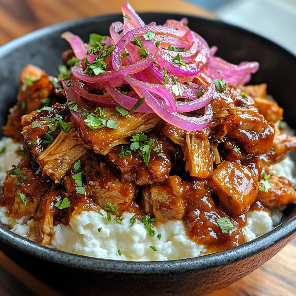 Vegetarian BBQ Cottage Cheese Bowls – The Best 3 Plant-Powered BBQ Ideas 7 BBQ jackfruit bowl with cottage cheese base